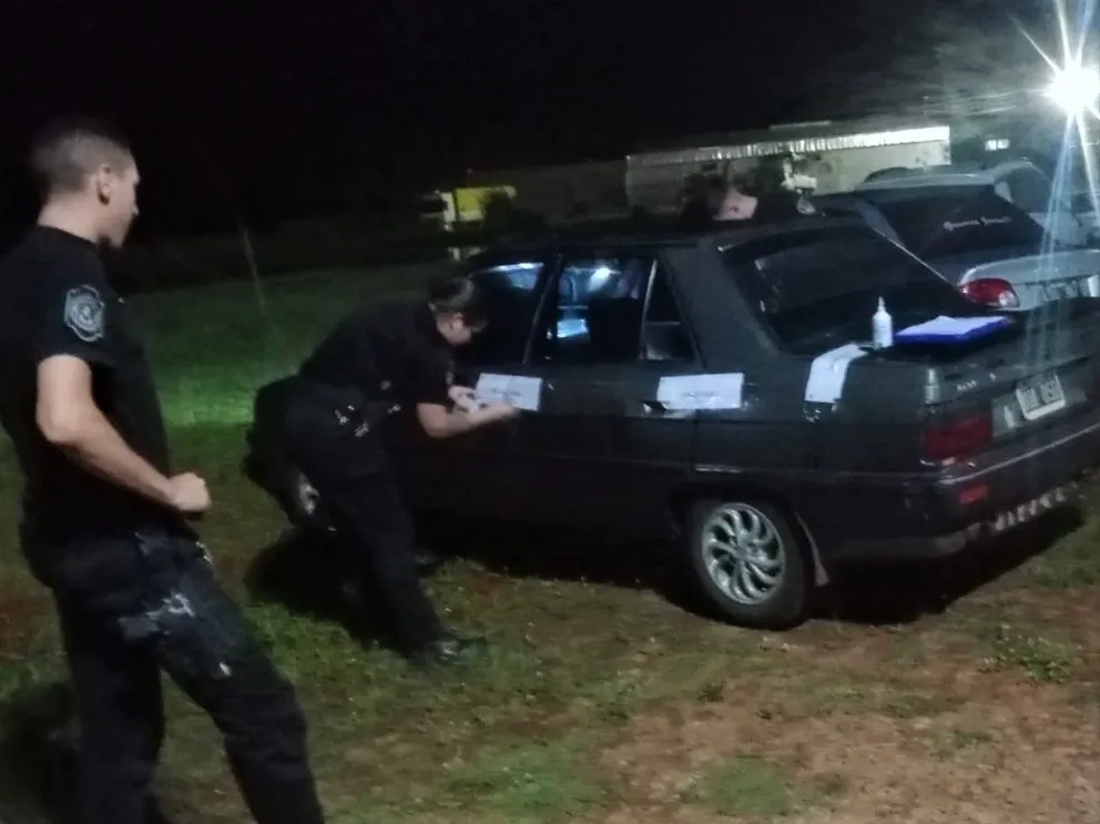 El vehículo fue secuestrado por la Policía. //Foto: Policía de Misiones.