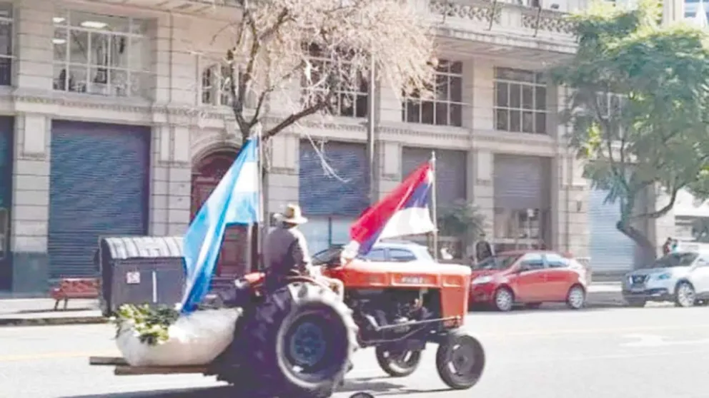 En agosto un grupo de productores se movilizó hasta Buenos Aires.