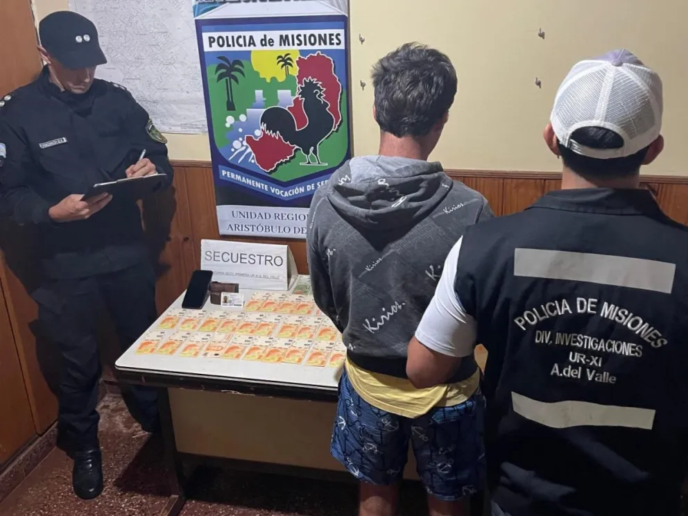 El denunciante terminó detenido y con una causa judicial en marcha. //Foto: Policía de Misiones.