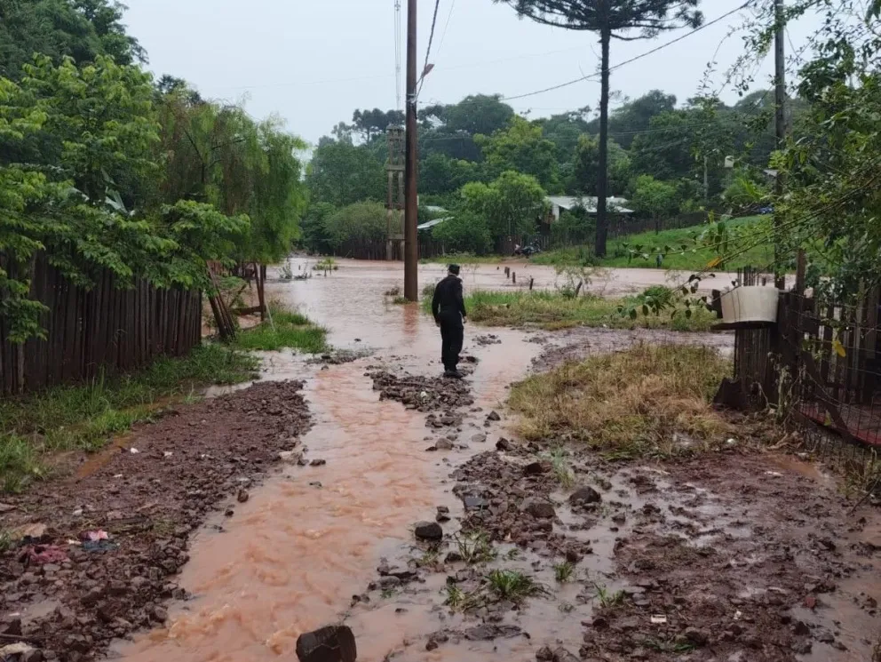 Se espera intensa caída de lluvia en cortos periodos de tiempo. //Foto: El Territorio.