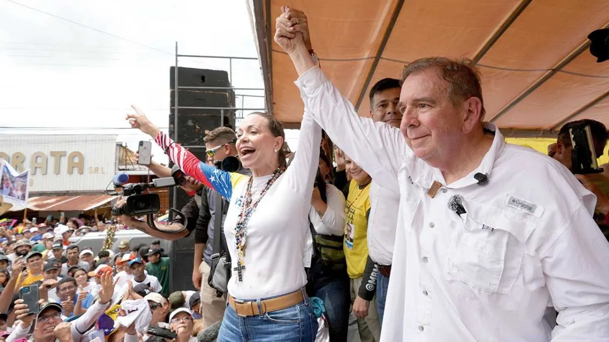 Corina Machado con Edmundo González