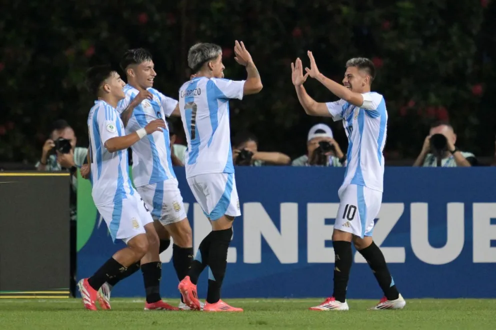 Brasil no tuvo reacción ante los chicos de Argentina. //Foto: AFA (X).