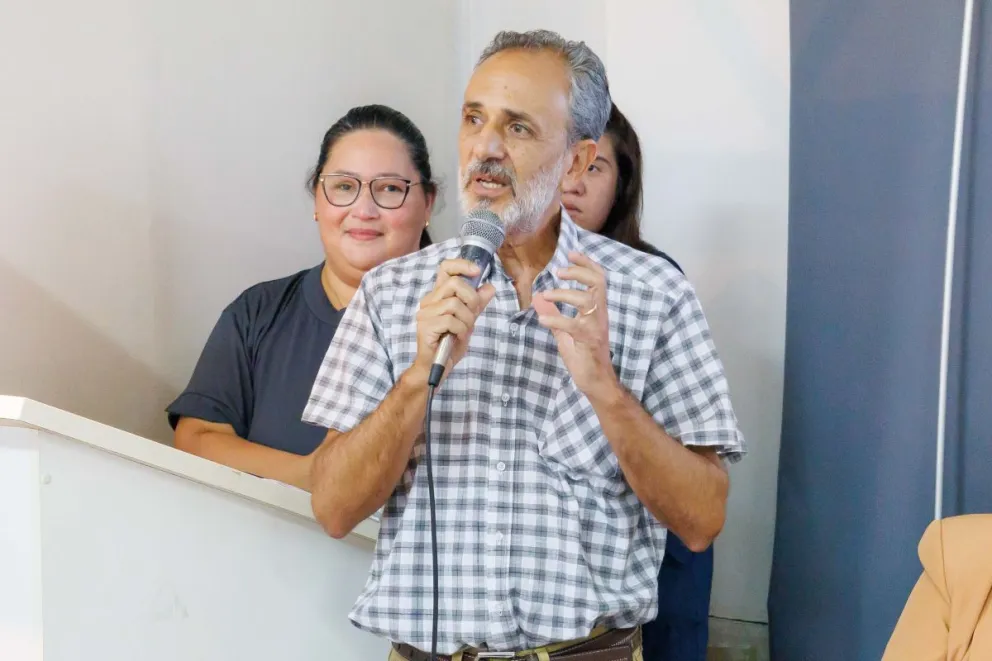 El doctor Guillermo Rolón hizo la presentación del programa.  Foto: Gentileza Ministerio de Salud Pública
