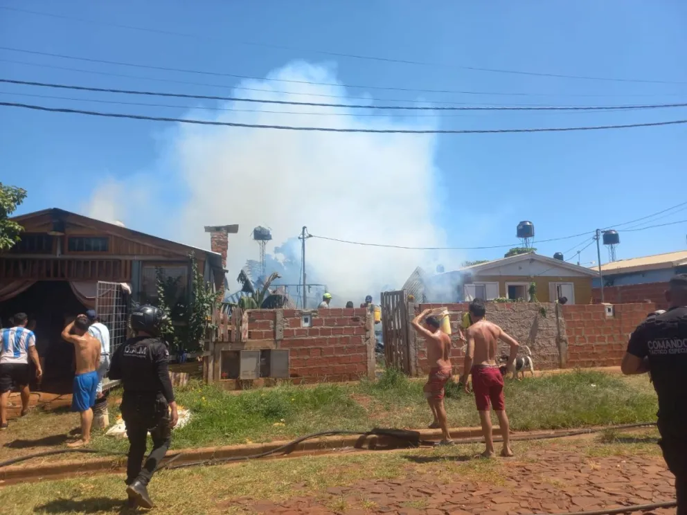 familia perdió todo en un incendio