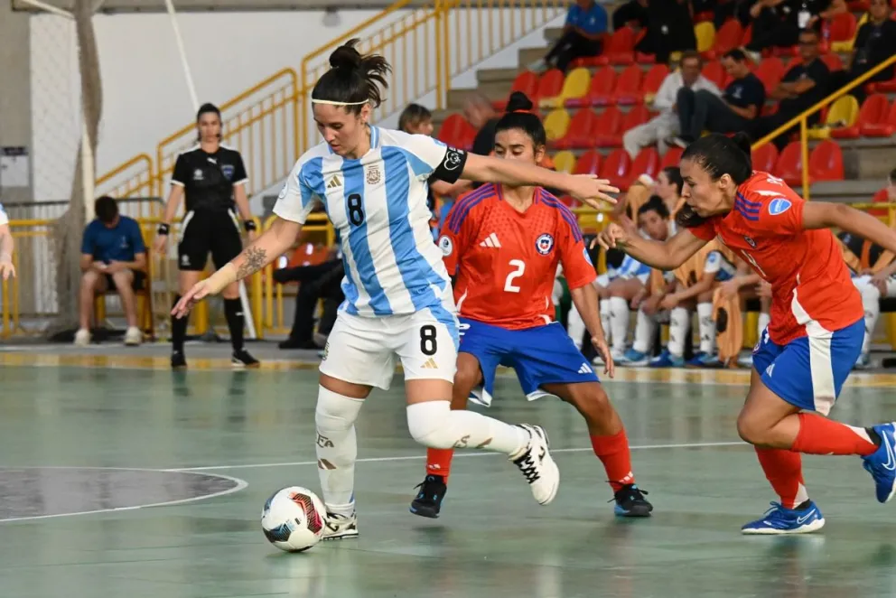 Argentina fue demasiado para Chile. //Foto: AFA - Selección.