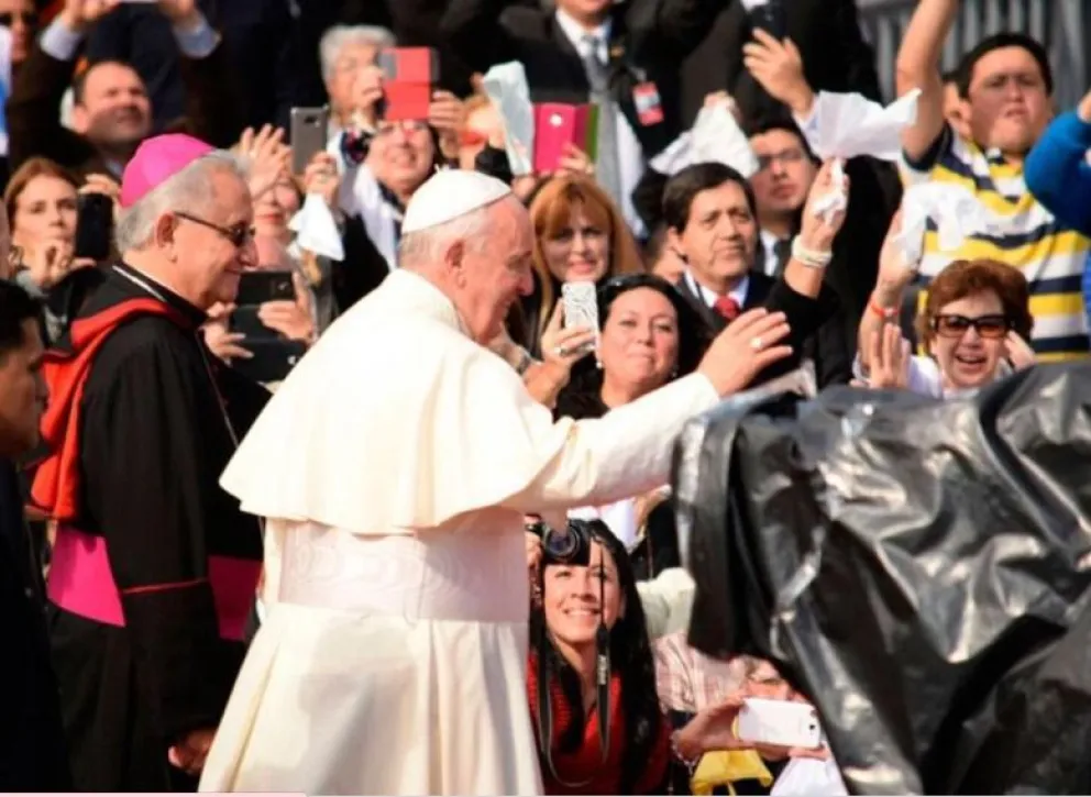 El papa visitó Paraguay en el 2015. Foto César Lasso