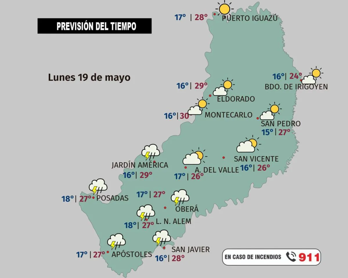 Lunes con tiempo inestable con probabilidad de lluvias y tormentas imagen-7