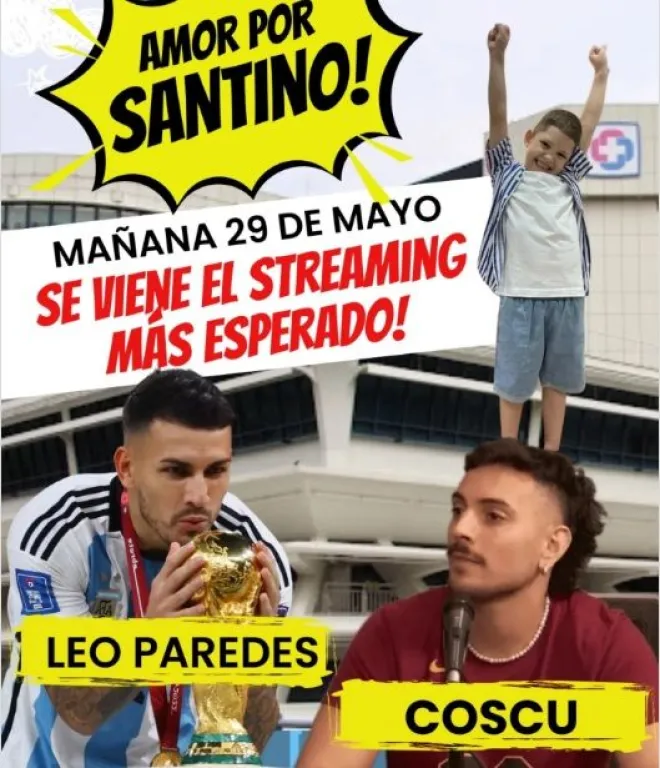 Unidos por Santino: Coscu y Leandro Paredes realizarán un streaming solidario imagen-7