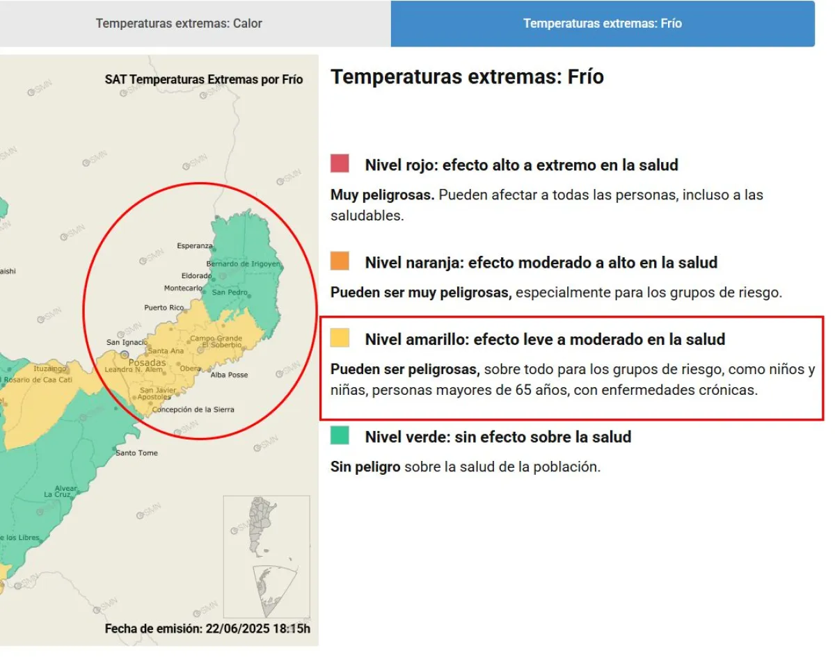 Misiones en alerta por ola polar imagen-9