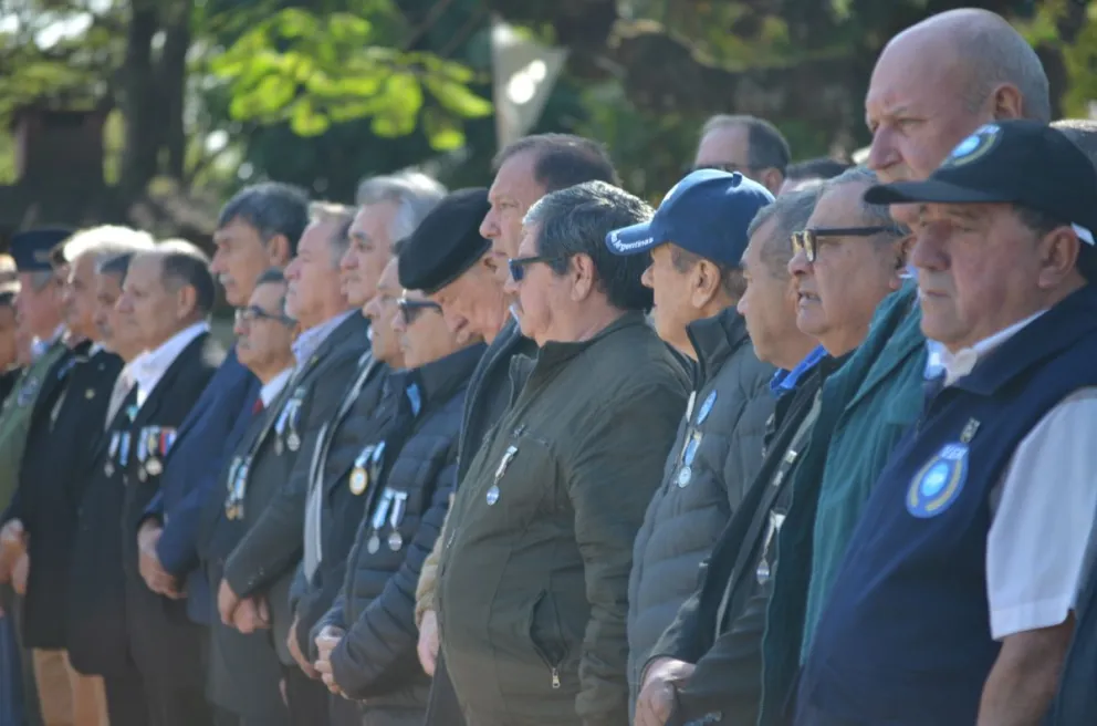 Los héroes de Malvinas renovaron su lealtad con la patria. //Foto: Gentileza.