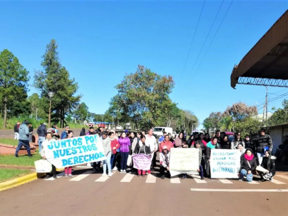 Marcha de vecinos en Santo Pipó.