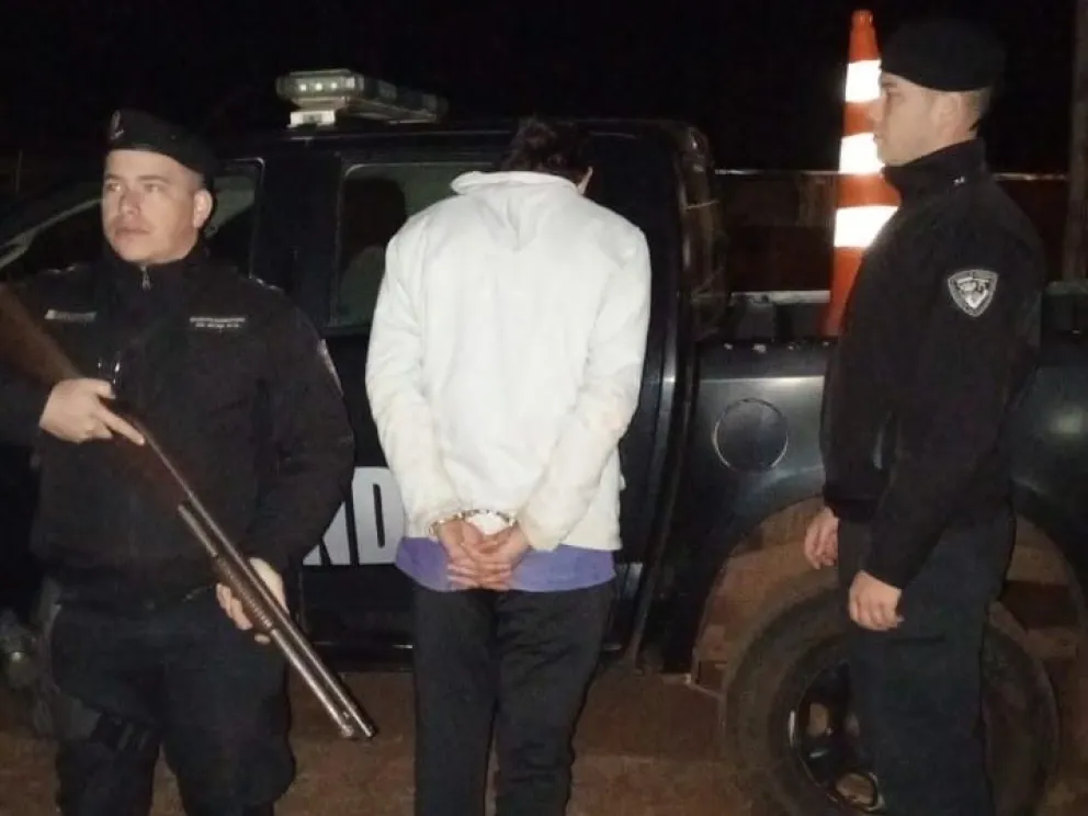 El sospechoso fue detenido en territorio argentino. //Foto: Policía de Misiones.