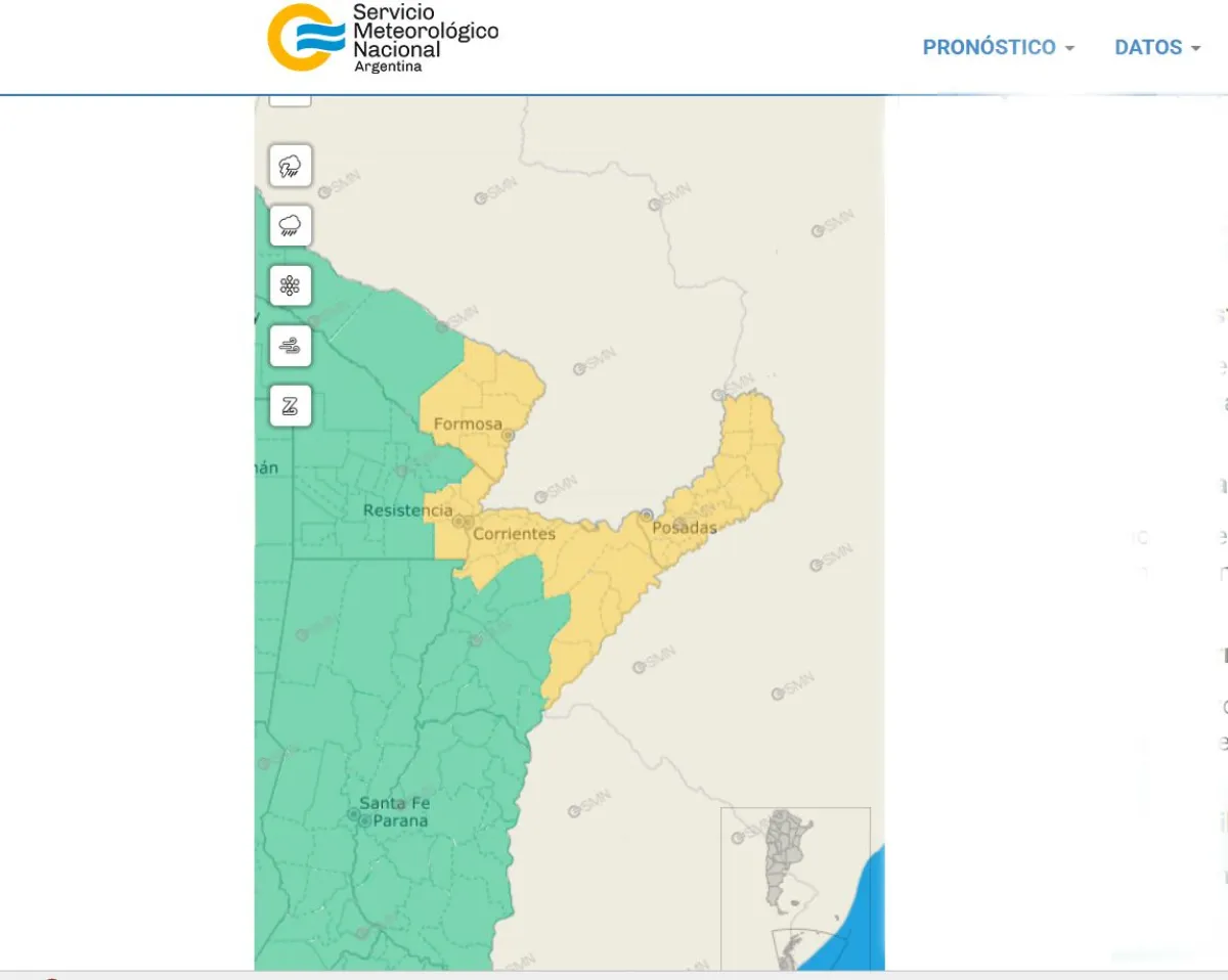 Misiones en alerta amarilla por lluvias y tormentas imagen-7