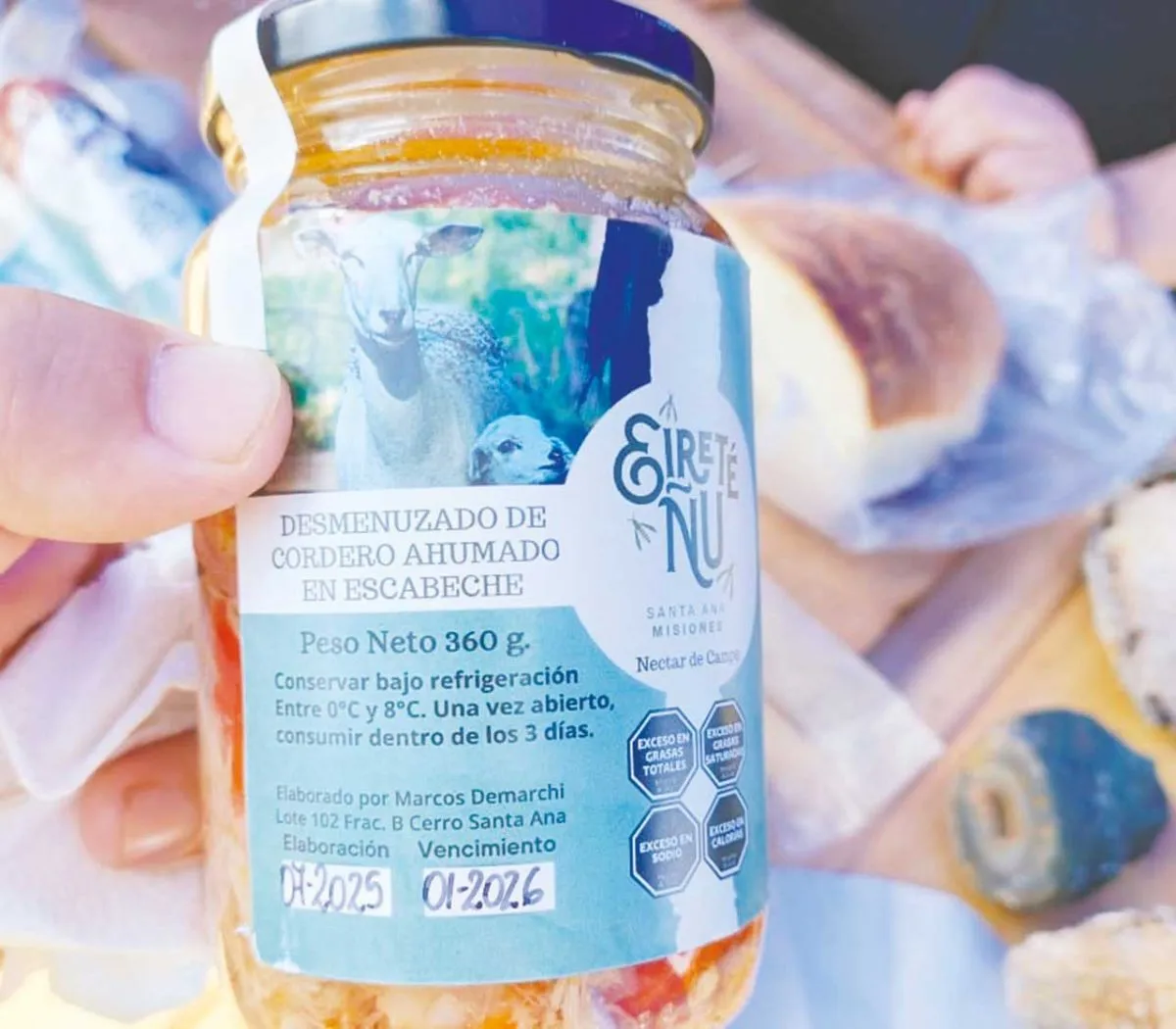 Llegaron de Córdoba para vivir en Santa Ana y ofrecen un novedoso salame de cordero imagen-10