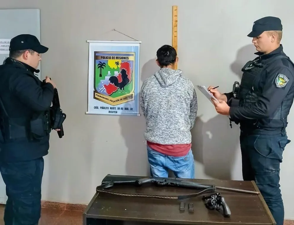 Hombre fue detenido por amenazar de muerte y a punta de arma de fuego a ...