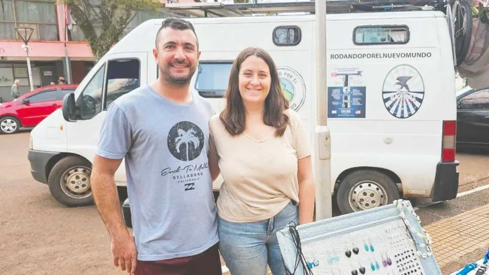 Agustín y Sabrina valoran que Misiones es mucho más que las Cataratas. Foto: Esteban González