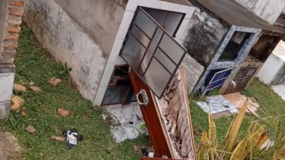 La Policía investiga en la zona buscando esclarecer el hecho. //Foto: Captura de pantalla. 