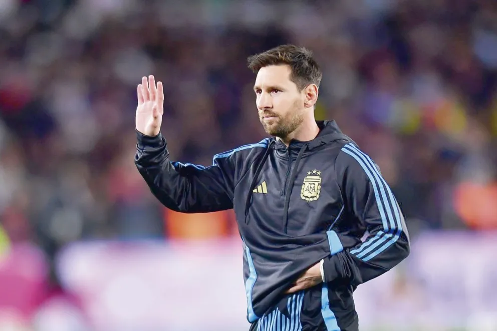 El Capitán, en su noche especial. //Foto: AFA- Selección.