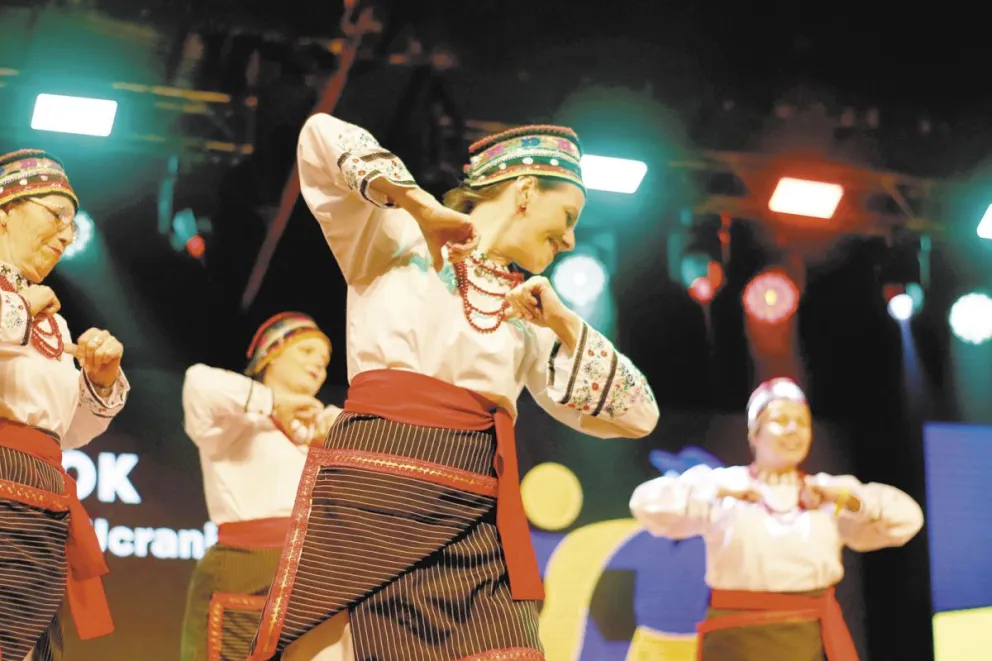 Los cuadros de los ballets son un gran atractivo de la Fiesta del Inmigrante y cosechan elogios y aplausos. //Fotos: Mariana Poplawski.