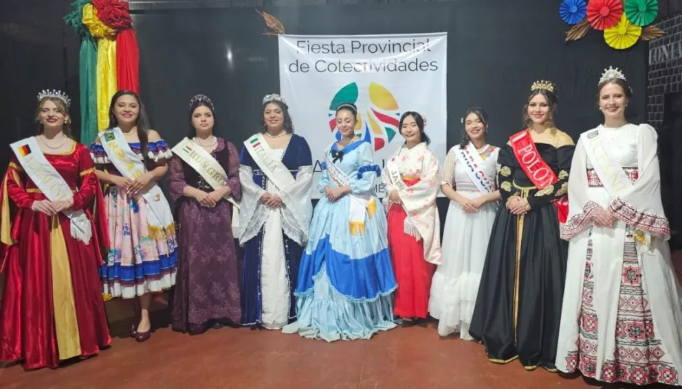 Candidatas a reina de Las Raíces de Jardín América