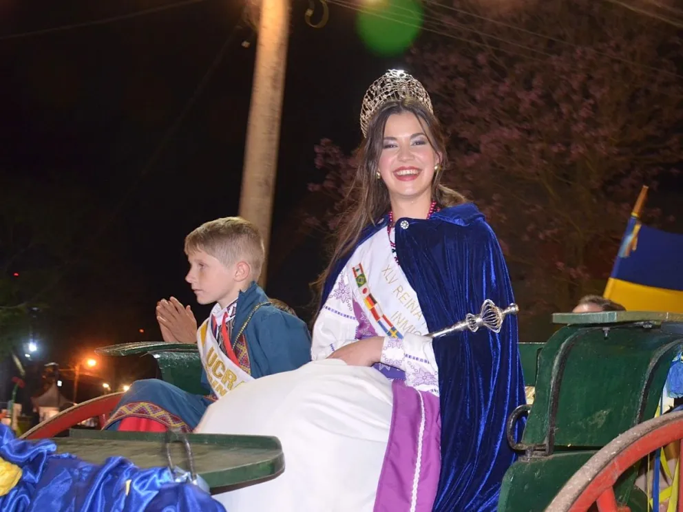 La Reina Nacional del Inmigrante expuso sus emociones luego de la coronación. //Foto: Mariana Poplawski.