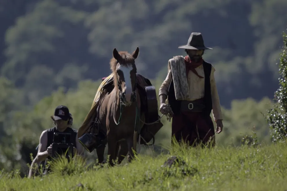 El corto se estrena en la competencia universitaria. //Fotos: Producción "Misiones, 1756" - Oberá en Cortos (Gastón López/Yoana Nacimento).