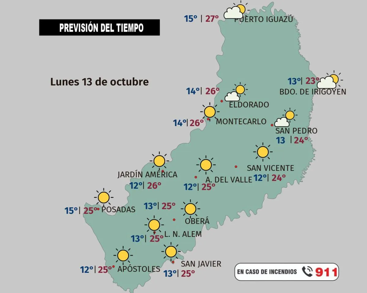 Arranque de semana con buen tiempo y clima cálido en Misiones imagen-5