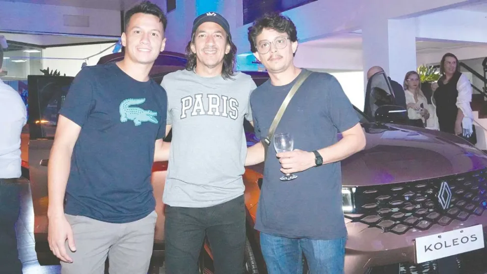 Joaquín Torales, Carlos Vicente y Federico Ocampo. 