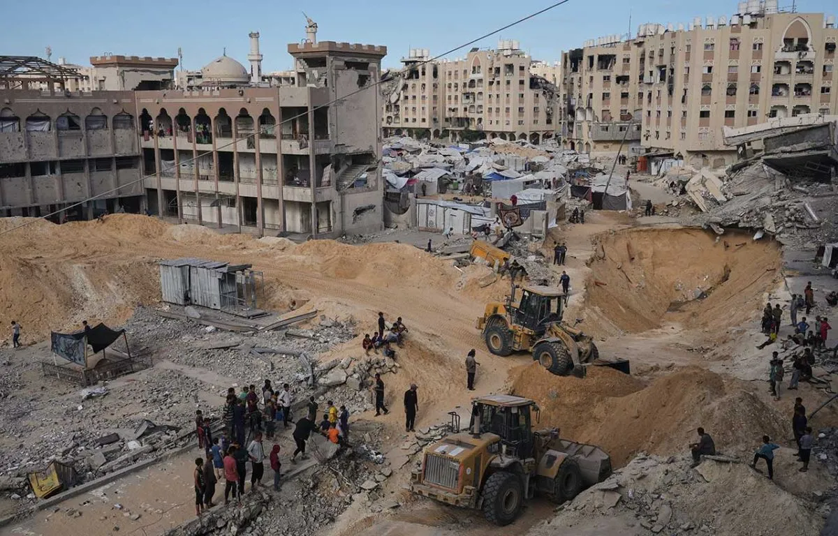 Búsqueda de cadáveres en Gaza