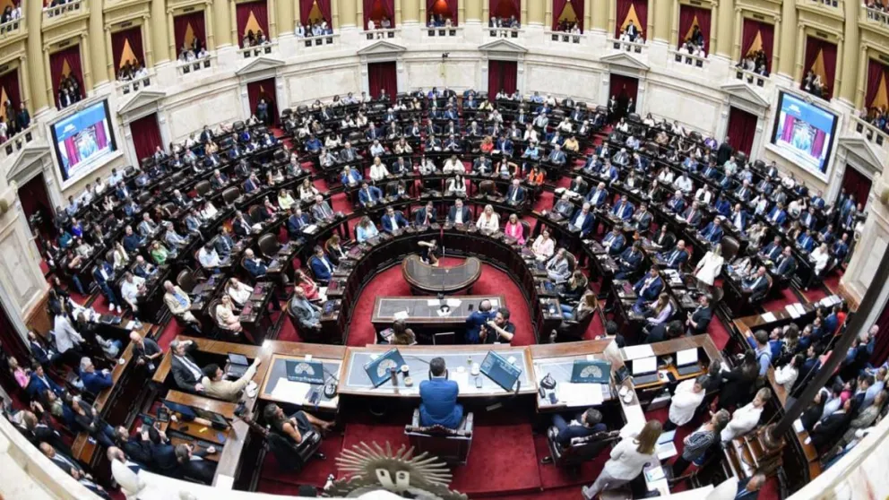 El Congreso de la Nación donde el gobierno de Milei registra gran debilidad.