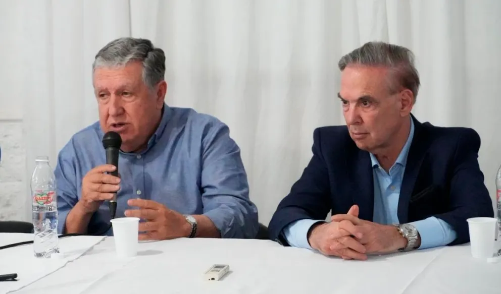 Puerta estuvo acompañado por dirigentes nacionales como Pichetto.  Foto: A. Vera