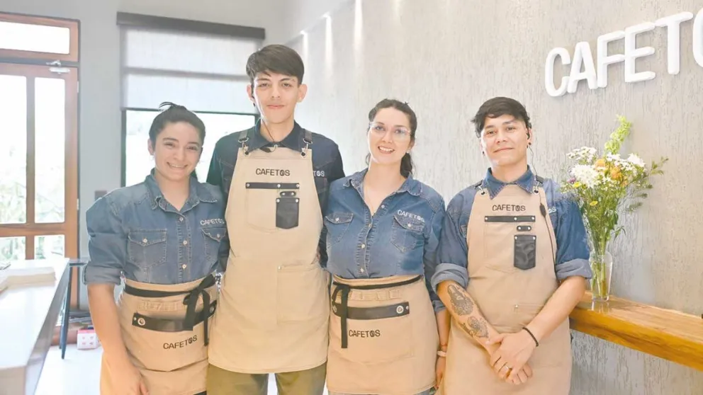 Melani, Samuel, Yésica y Franco. 