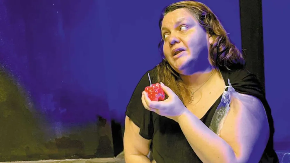 Solly ensayando ‘Eva furiosa’.