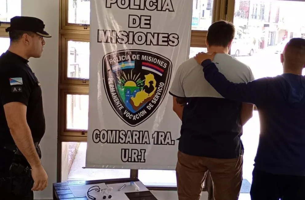 Hay un video del circuito cerrado del lugar que lo deja en evidencia. //Foto: Policía de Misiones.