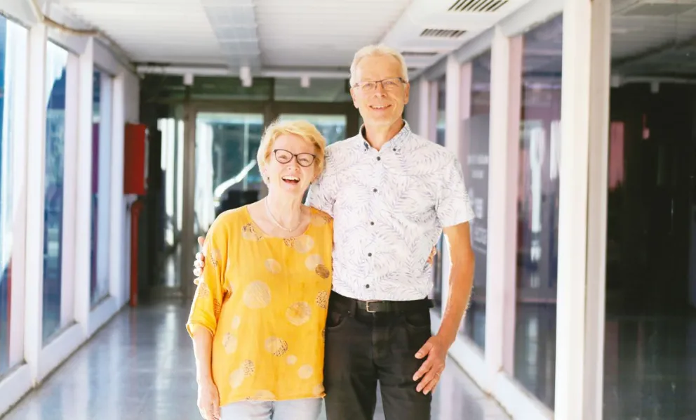 La pareja finlandesa llegó a Oberá el 2 de septiembre. Foto: Natalia Guerrero