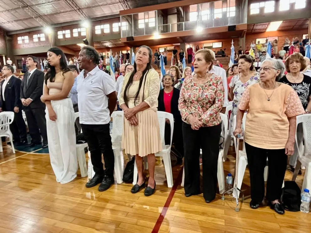 Descendientes de los pioneros fueron agasajados.