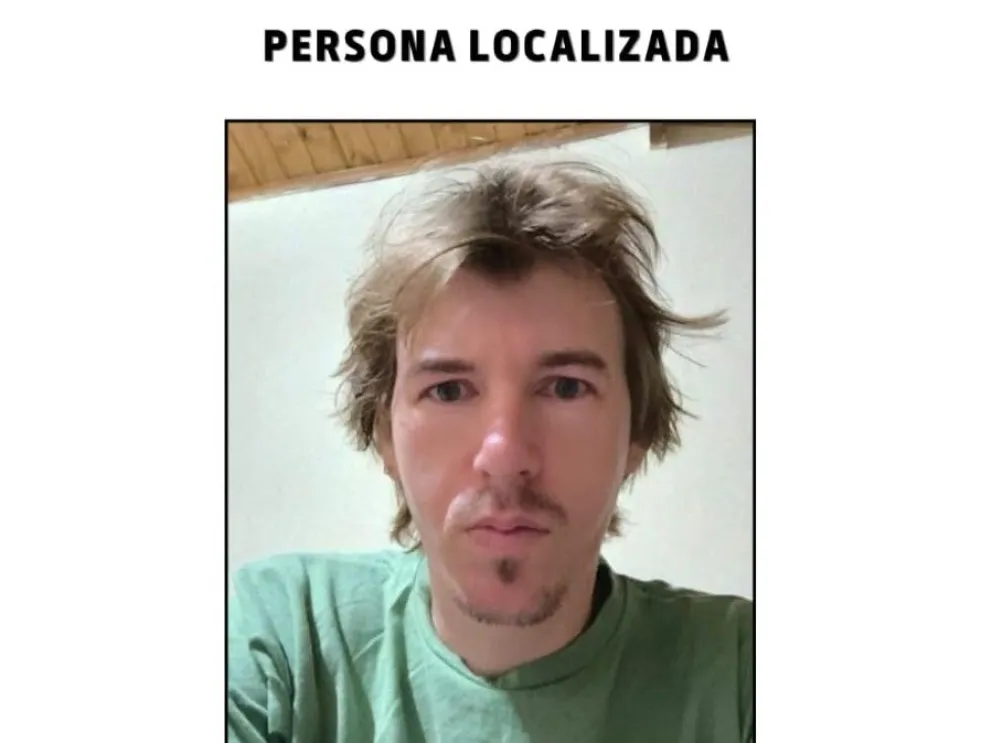 El hombre reapareció en redes sociales tras la denuncia de su desaparición.