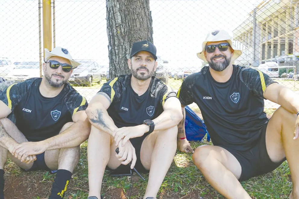 Matías Martínez, Neri Manfredi y Leonardo Boscalia.