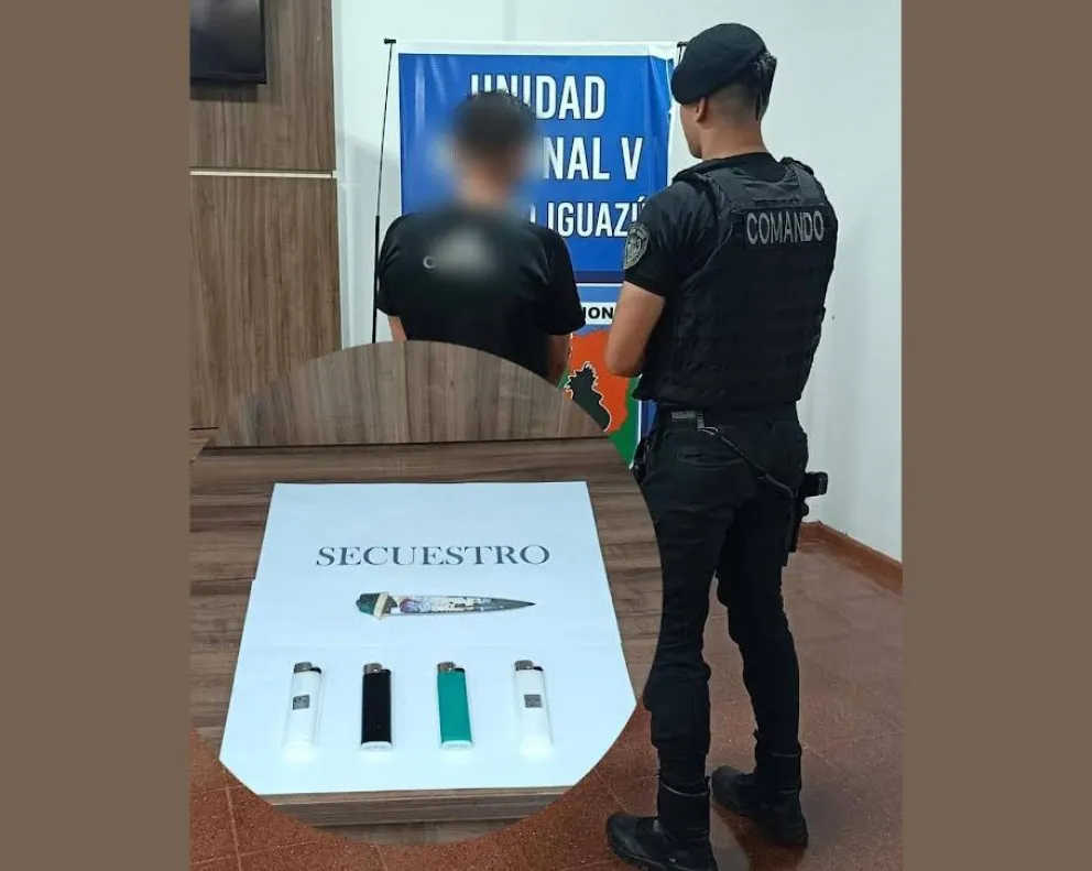 Iguazú: arrestaron a un joven que a punta de cuchillo robó dinero a la ...