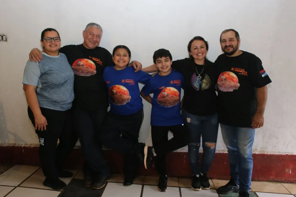 El proyecto que presentarían era una base marciana autónoma con diseño y programación propios.// Foto: Natalia Guerrero.
