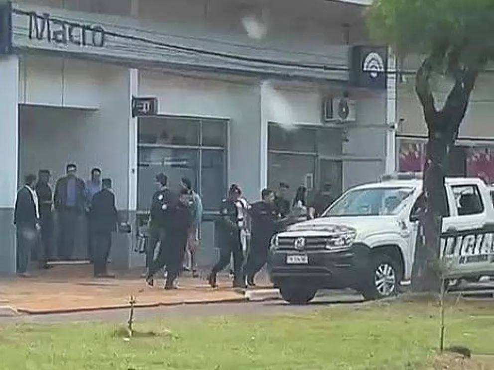Captura de video, del momento de la detención.