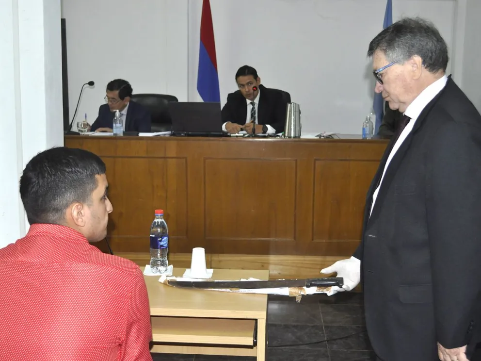 El Tribunal Penal Uno de Oberá expuso el caudal de sentencias dictadas. //Foto: Cristian Valdez.