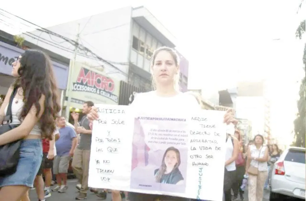 El asesinato de Sole Machuca fue uno de los 11 femicidios del 2025. //Foto: Natalia Guerrero.