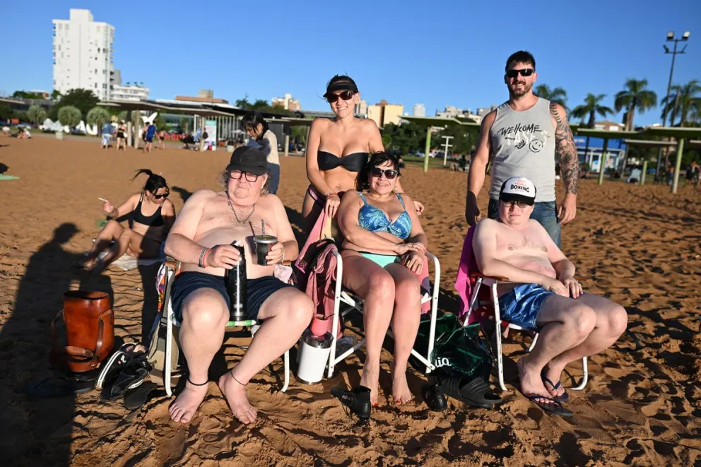 La famila Sommer de Corrientes compartió un grato momento en Costa Sur.