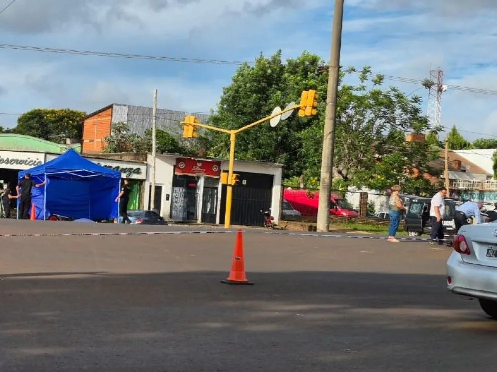 El sitio donde ocurrió el impacto.