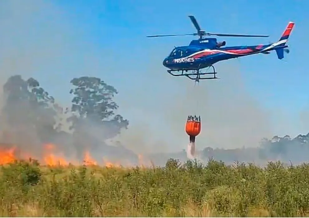 A lo largo del territorio provincial se registró ayer un alto índice de peligro de incendios.