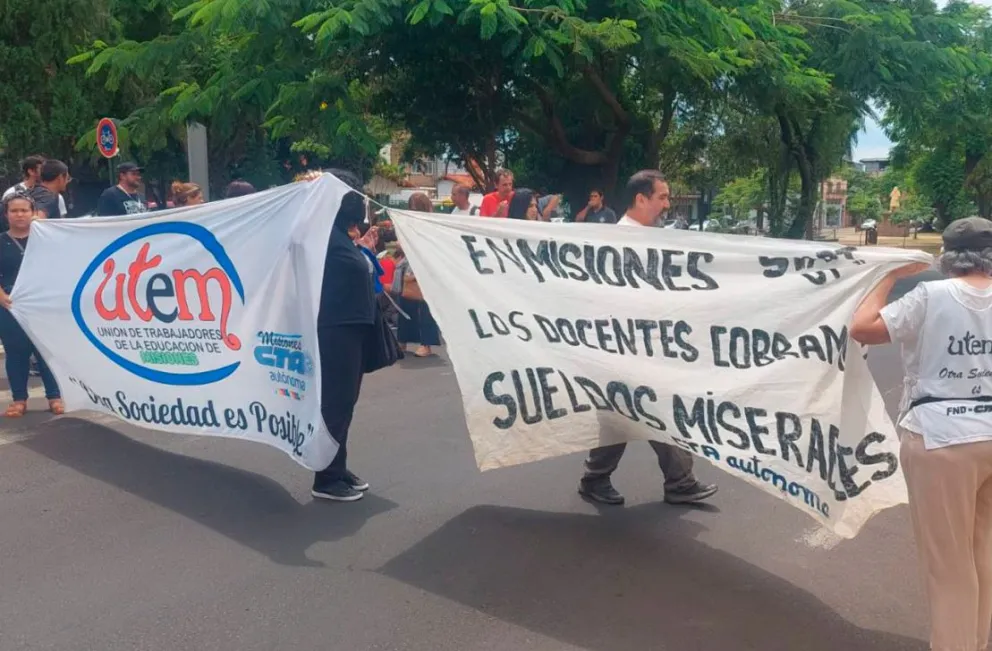 Los autoconvocados cortaron la calle en señal de protesta. Foto: J. Grondona