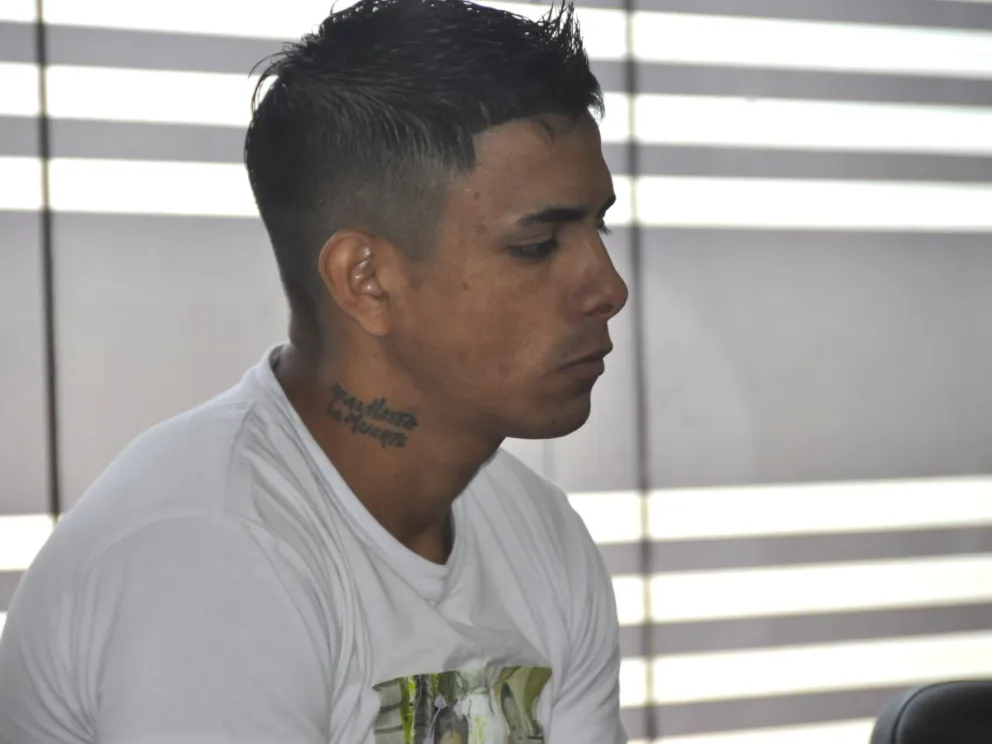 Leonardo Michael Da Silva, acusado. //Foto: Cristian Valdez.