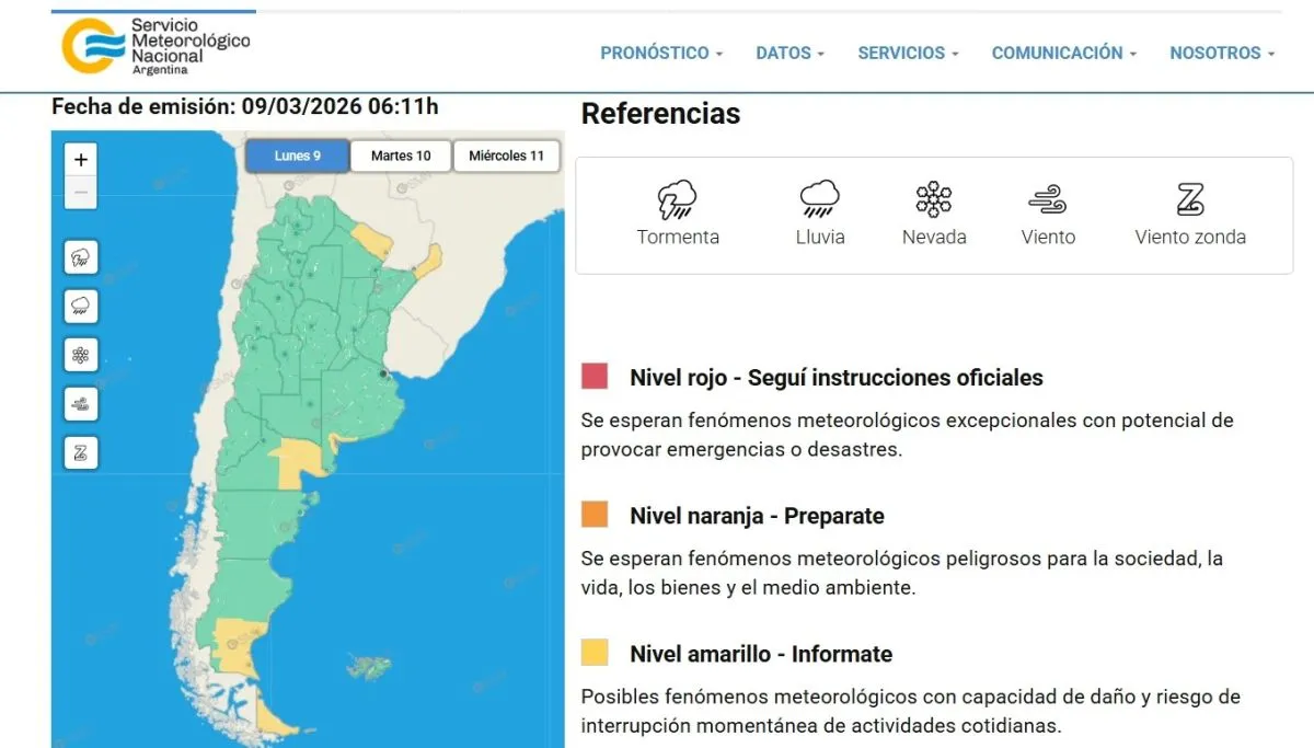 El Servicio Meteorológico Nacional mantiene alerta amarilla por tormentas en Misiones imagen-7