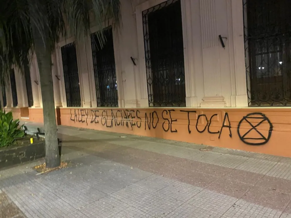 “No fui violenta, fui a pintar la ley no se toca, los glaciares no se venden”. imagen-6